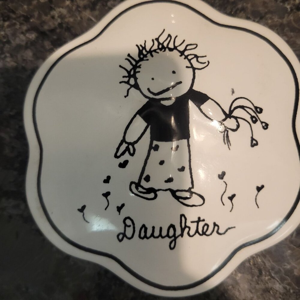 Handcrafted Ceramic Daughter Keepsake Trinket Box Children Inner Light - Picture 14 of 16